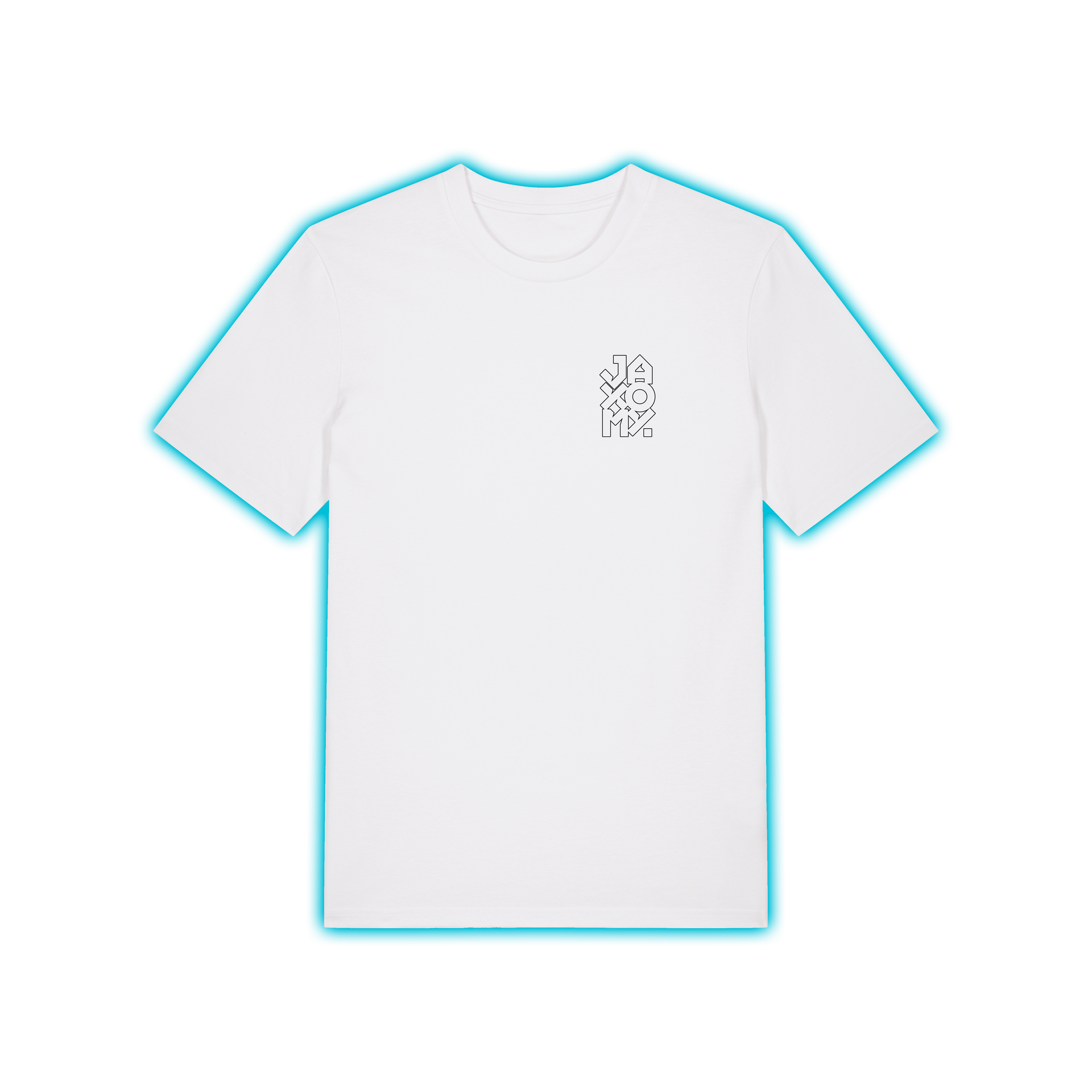 Logo Outline - Regular Uni-Sex T-Shirt white – JAXOMY OFFICIAL
