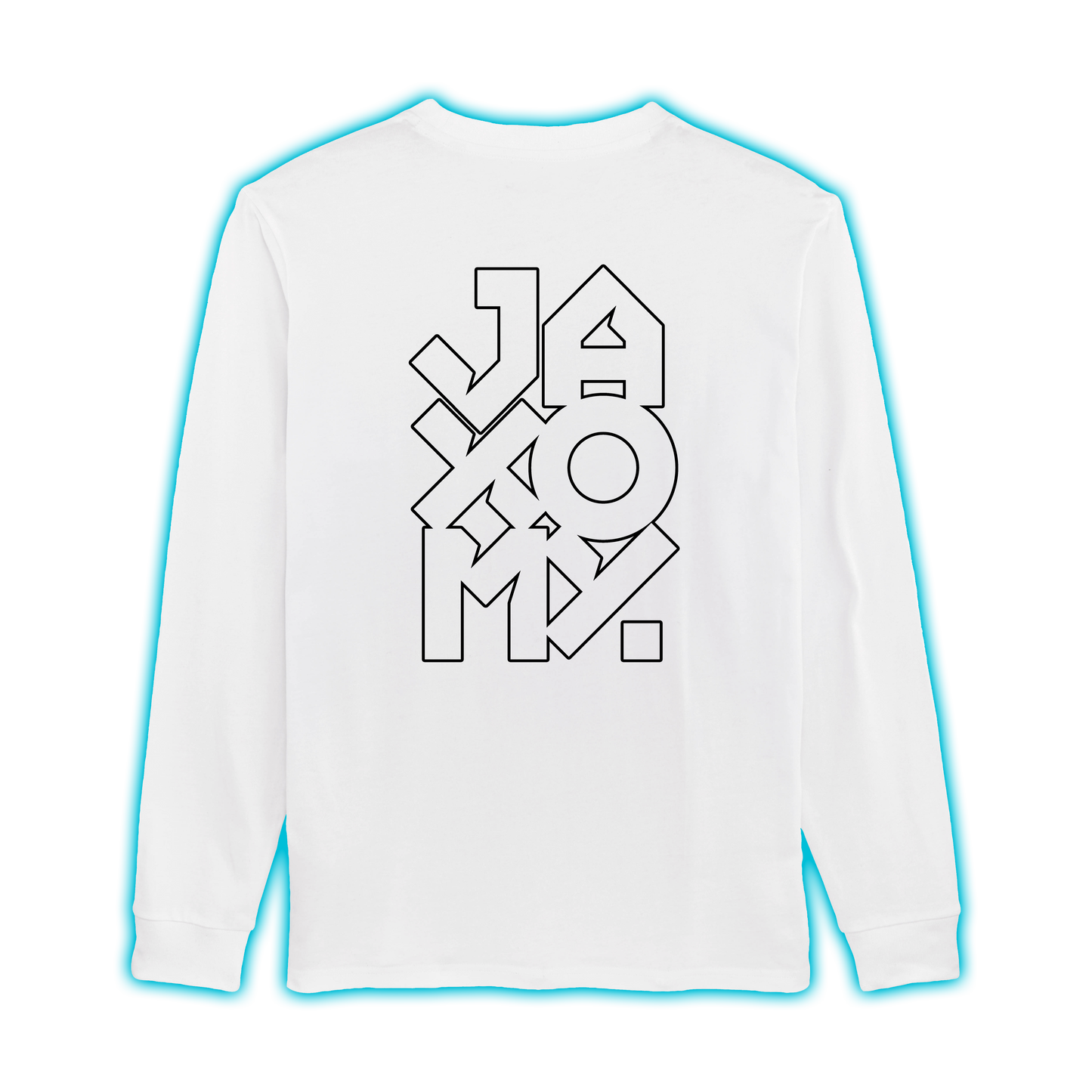 Longsleeve Jaxomy Logo Outline Regular Uni-Sex Cut WHITE