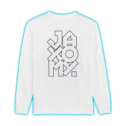 Longsleeve Jaxomy Logo Outline Regular Uni-Sex Cut WHITE